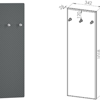 zestaw Hyga 1 szafka z siedziskiem wieszaki do przedpokoju korytarza