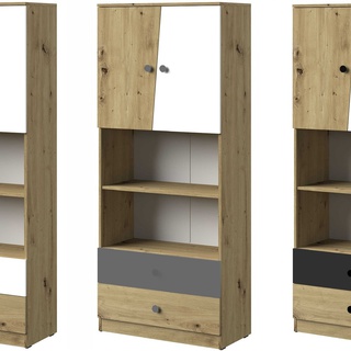 zestaw mały dla dzieci młodzieży ucznia Nero 7 biurko regał komplet