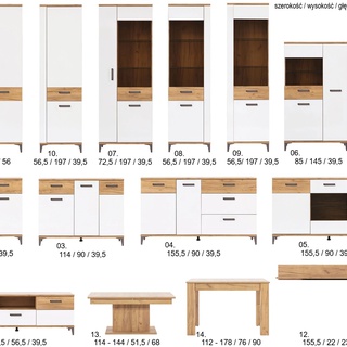 regał 56 ,5 zamykany Snobi 10 słupek bieliźniarka z półkami szafa mała
