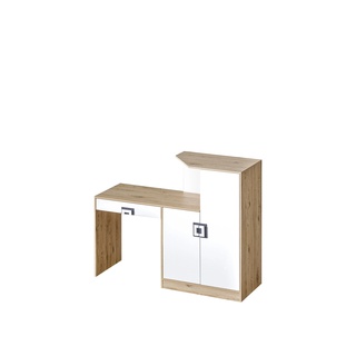 biurko 150 z szafką nadstawką Nico 11 duże biurko do nauki dzieci ucznia