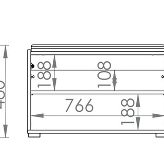 szafka 80 mała na buty Caro 04 z siedziskiem do przedpokoju korytarza