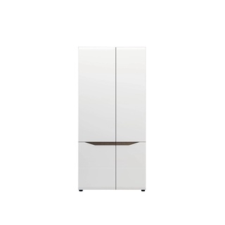 szafa 90 dwudrzwiowa ubraniowa Lionel 08 nowoczesna biała w połysku