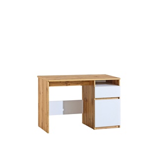 biurko 120 z szafką szufladą Arca AR7 białe wotan młodzieżowe dla dzieci do pokoju biura pracowni