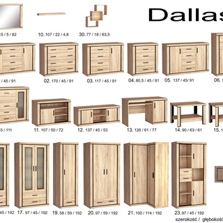 szafka 137 telewizyjna rtv Dallas 12 stolik pod telewizor do pokoju salonu