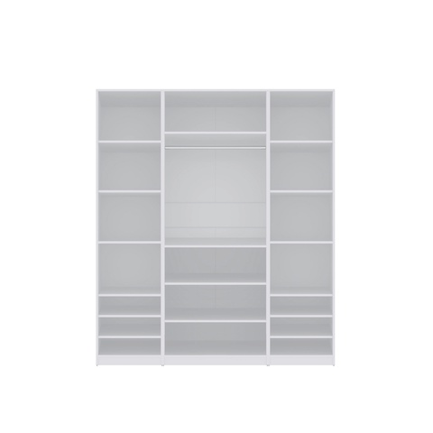 offener Kleiderschrank 180 cm TRES W großer Kleiderschrank mit Einlegeböden, Kleiderstangen, Kombischrank