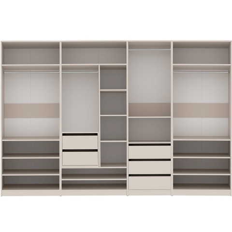 Szafa 310 korpus TRES Z otwarta garderoba półki szuflady drążki kaszmir