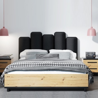 łóżko 160x200 z pojemnikiem zagłówkiem Ines 05 podnoszone 160 loft