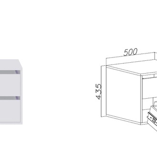 szafa 310 zestaw garderoba Tres Z wnękowa bez drzwi zestaw