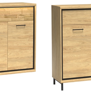 zestaw duży komplet Mediolan E komoda rtv witryna ława szafa komplet