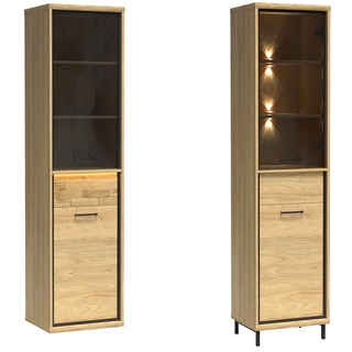 witryna 49 ,5 wysoka Mediolan 04 słupek zamykany regał przeszklony