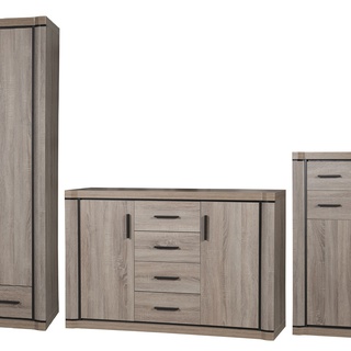 szafa 97 ubraniowa Dallas 20 z szufladą dąb do pokoju korytarza sypialni