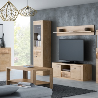 komoda 191 ,5 duża szeroka Natural 09 szafka z szufladami półkami