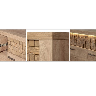 komoda 191 ,5 duża szeroka Natural 09 szafka z szufladami półkami