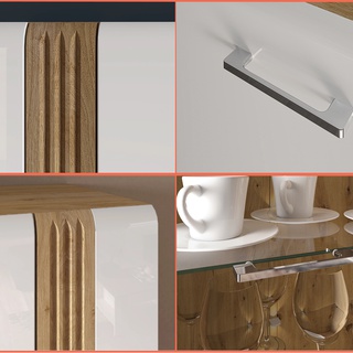 komoda 143 elegancka Adagio 04 szafka z szufladami biała w połysku