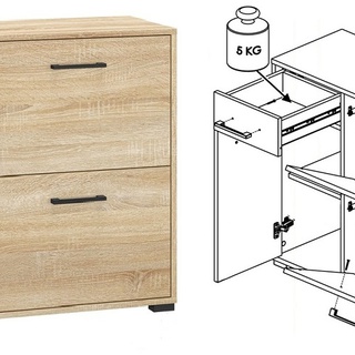 szafka 90 na buty Caro 08 komoda sonoma do przedpokoju korytarza