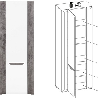 zestaw Brando 03 szafa wąska mała komoda do przedpokoju korytarza