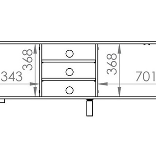 szafka 155 rtv na nóżkach Nevio 20 stolik pod telewizor komoda niska loft