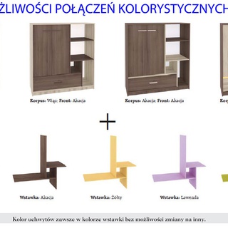 Półka Geometric 10 akacja + lawenda Wyprzedaż!