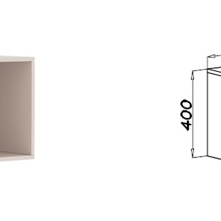 szafa 60 wysoka otwarta Tres 04/4N słupek z nadstawką szufladami