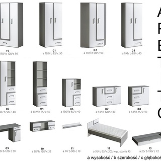 komoda 85 wysoka Apetito 06 szafka regał zamykany niski dla dzieci
