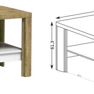 zestaw mebli pokojowych Livinio 1 witryna szafka rtv komoda ława