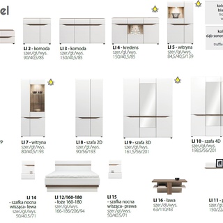 szafka 50 nocna wisząca Lionel 15 prawa z szufladą stolik nocny wiszący