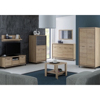 zestaw duży komplet Mediolan E komoda rtv witryna ława szafa komplet