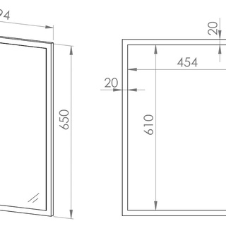 lustro 50 wiszące Caro 26 na ścianę do korytarza przedpokoju