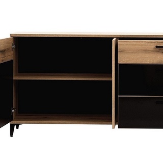 zestaw loft na nogach Aris D komoda szafa witryna meblościanka