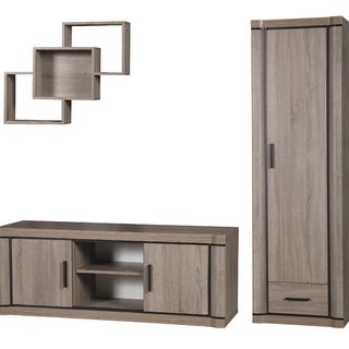 półka 77 wiszący regał Dallas 30 sonoma truflowy do pokoju sypialni