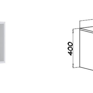 szafa 50 wysoki regał Tres 05/5N z nadstawką otwarty słupek regał z półkami