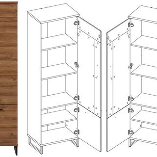 zestaw duży Ivo 2 witryna komoda rtv szafka regał ława na nóżkach