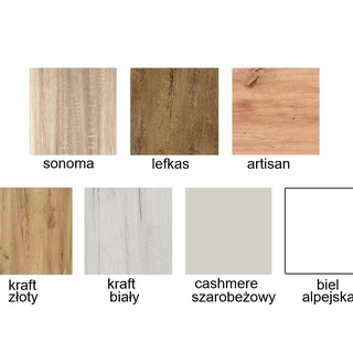 szafa 143 przesuwna wysoka Karol z szufladami półkami biała kaszmir