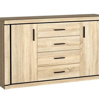 komoda 157 szeroka duża Dallas 01 z szufladami drzwiami półkami szafka