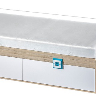 łóżko 90x200 z szufladami Nico 14 pojedyncze 90 młodzieżowe dla dzieci