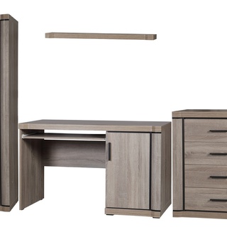 biurko 126 duże Dallas 13 z półką szafką do nauki pracy do pokoju biura