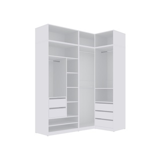 szafa 60 z nadstawką szufladami Tres 04/4N wysoki słupek otwarty