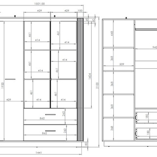 zestaw mebli loft Urso 4 komoda z szufladami szafa z lustrem dąb craft złoty czarny do pokoju sypialni przedpokoju korytarza