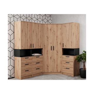 zestaw duży mebli Grant 42 narożna szafa bieliźniarka do sypialni pokoju