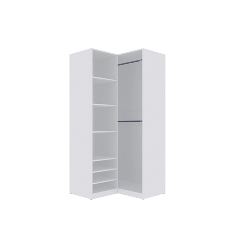Kleiderschrank 101 cm ohne Türen Eckschrank TRES N modularer Hochschrank