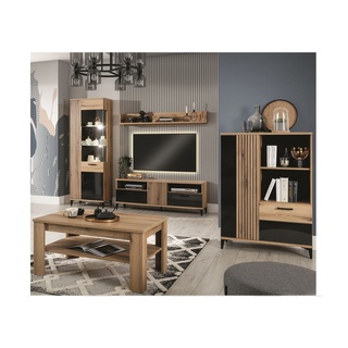 zestaw komplet pokojowy Aris 3 witryna szafka rtv ława do salonu