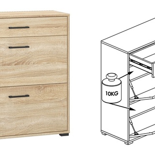 szafka 90 Caro 10 komoda na obuwie sonoma do korytarza przedpokoju