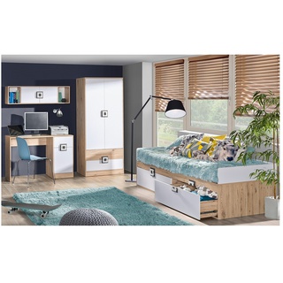 szafa 80 dwudrzwiowa Nico 01 z szufladami do pokoju sypialni