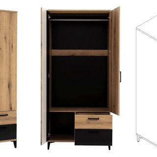 zestaw loft na nogach Aris D komoda szafa witryna meblościanka