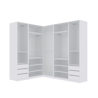 szafa 191 - 240 - 380 narożna zestaw Tres S modułowa garderoba duża