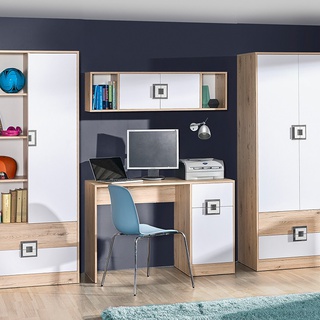 regał 80 szeroki duży Nico 04 z szufladami drzwiami na książki zabawki