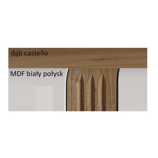 komoda 143 elegancka Adagio 04 szafka z szufladami biała w połysku