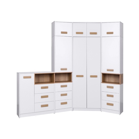 Zestaw narożny GRANT 20 komoda narożna szafa regał meblościanka