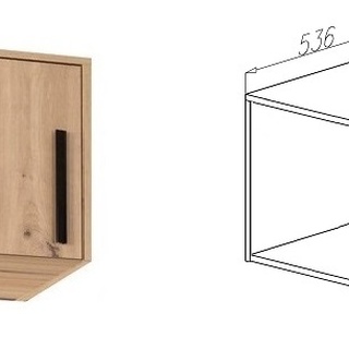 nadstawka 63 ,2 jedonodrzwiowa ARTI 03N na szafę regał artisan