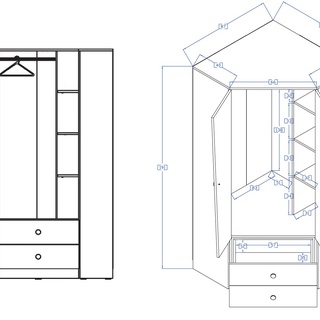 zestaw meble młodzieżowe dziecięce Nero 3 biurko szafa regał w połysku